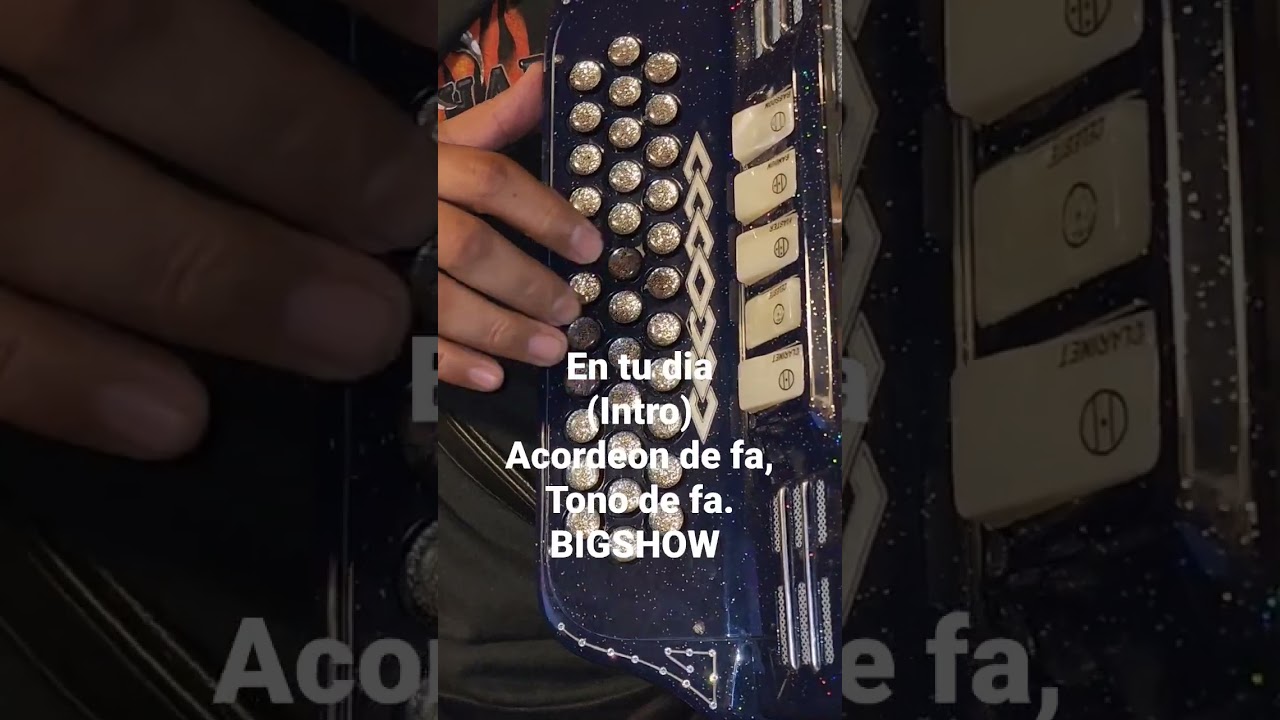 en tu dia (intro) con pista gratis para practicar acordeon dia de su santo o ma&ntilde;anitas #shorts