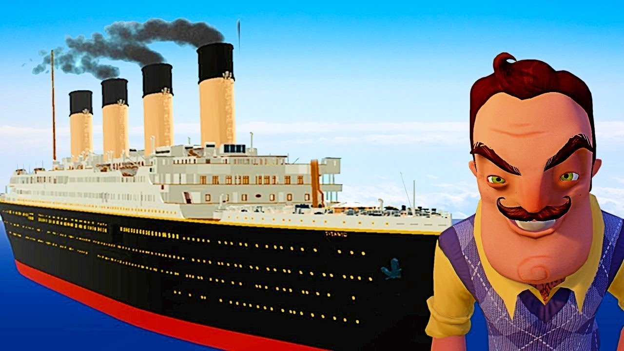 JE RENTRE DANS LE TITANIC DE MON VOISIN ! | Hello Neighbor Mods