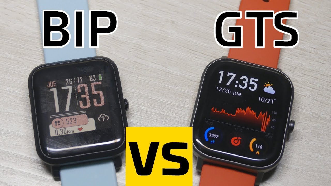 Amazfit BIP vs Amazfit GTS | ¿Cual comprar? - Comparativa ESPAÑOL