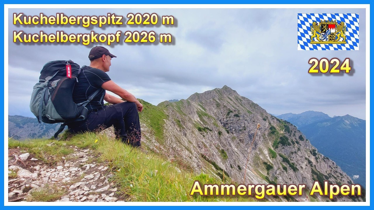 Kuchelberggrat | Wanderung auf den Kuchelbergspitz & Kuchelbergkopf | Ammergauer Alpen 2024 | 4K |