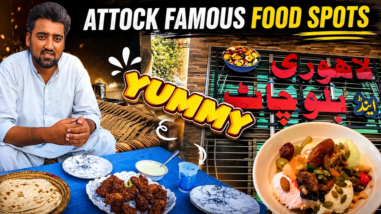 Attock Famous Food Spots | Chacha Gulab Fish Point & Billu Fruit Chaat | Casual Food Tour