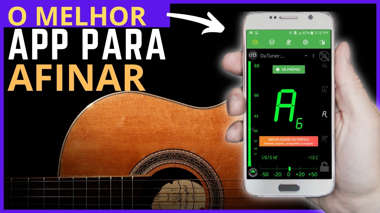 TUTORIAL: Como afinar o violão pelo celular. Muito fácil! [Aplicativo datuner]