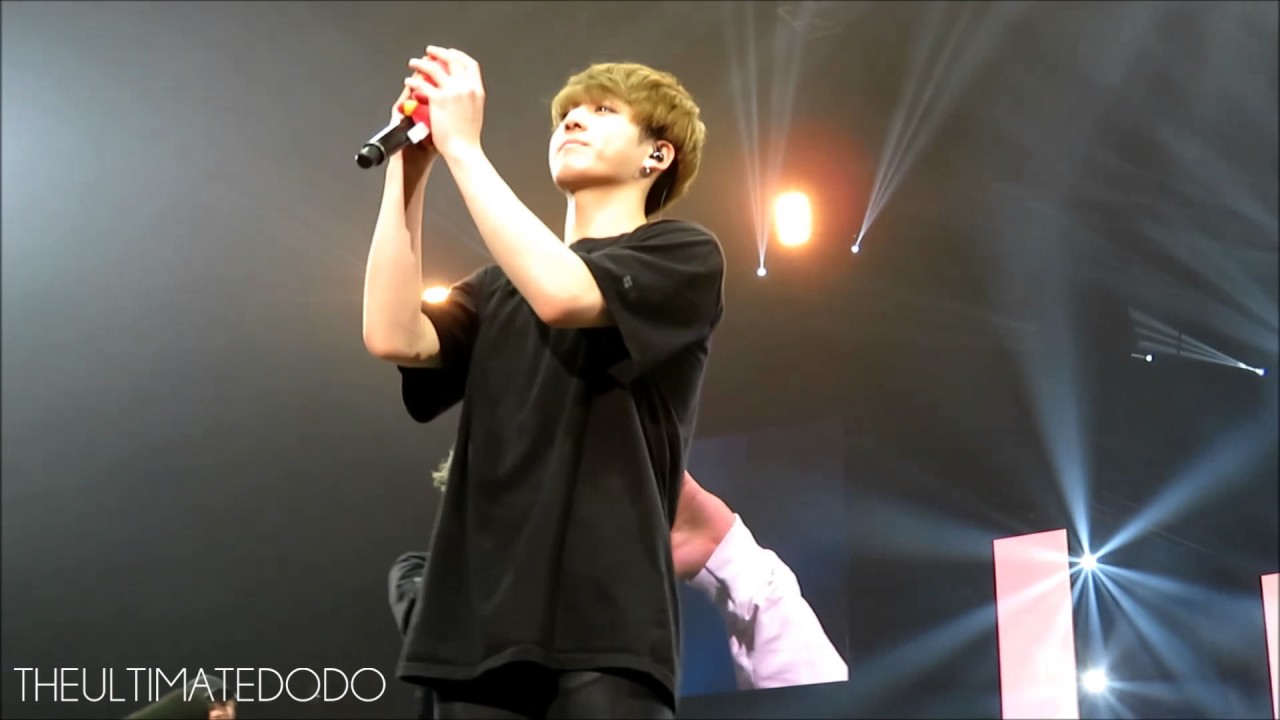 JUNGKOOK TOOK MY IRON MAN PLUSHIE - [FANCAM] 170324 Ending @ BTS The Wings Tour in Newark Day 2