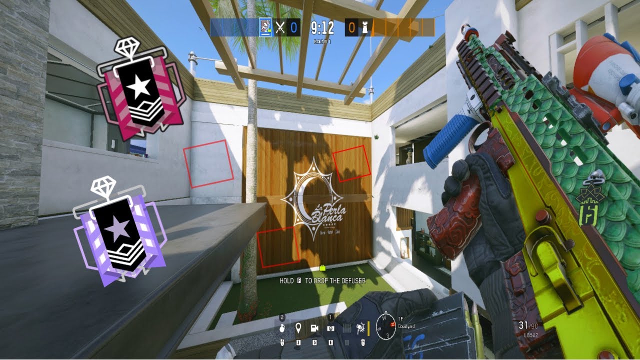 Using Thaqil's Aimbot to Hit Champion in Rainbow Six Siege: Crimson Heist