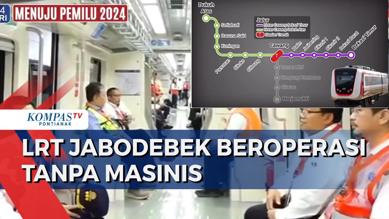 Melihat Rute Perjalanan dan Kondisi Dalam LRT Jabodebek
