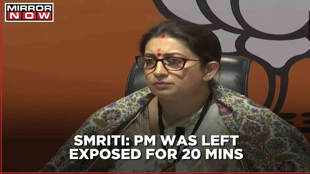 Smriti Irani: PM Modi's Security Detail Was Dismantled To Harm Him; PM's Punjab Rally Called Off