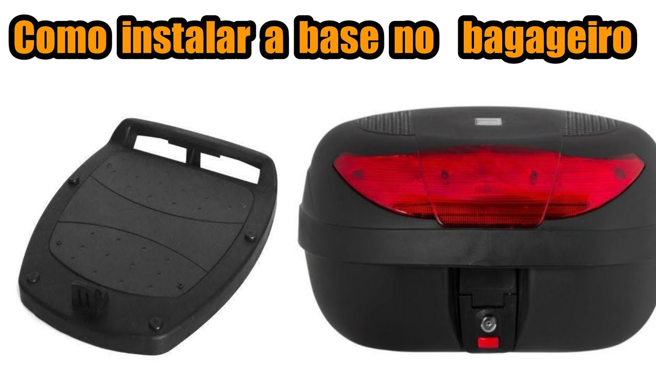 Como instalar a base da pro Tork no bagageiro.