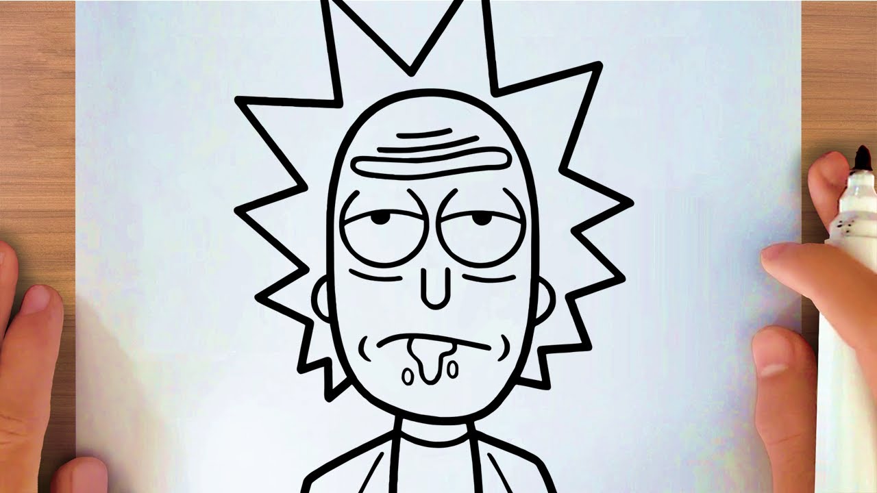HOW TO DRAW RICK FROM RICK AND MORTY