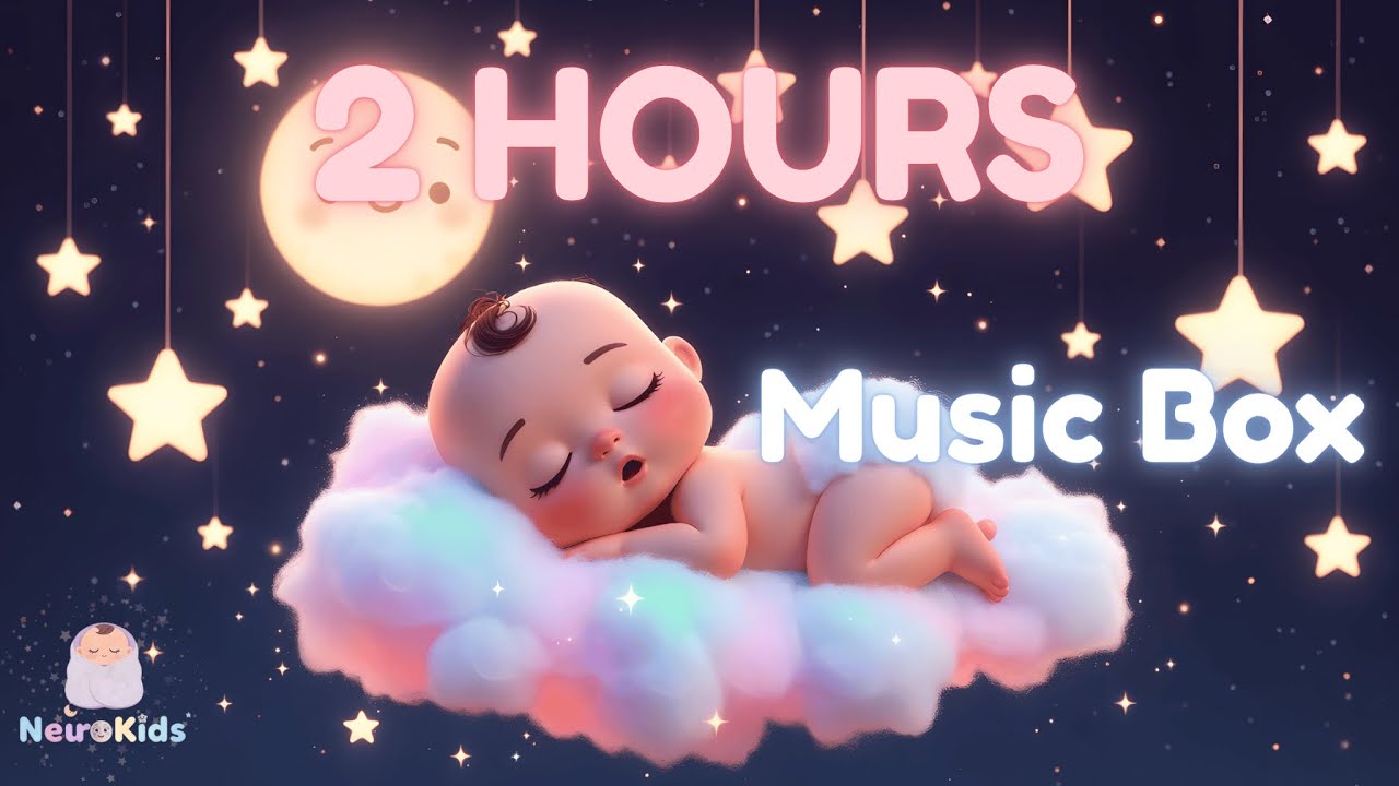 Music Box Baby Sleep | Sleeping Baby in Moonlight | 2 Hours | NeuroKids