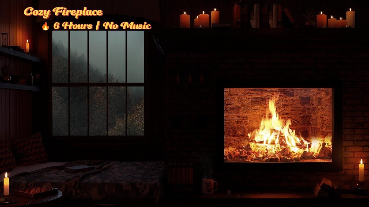 Cozy Fireplace for Deep Sleep 🔥 6 Hours | No Music