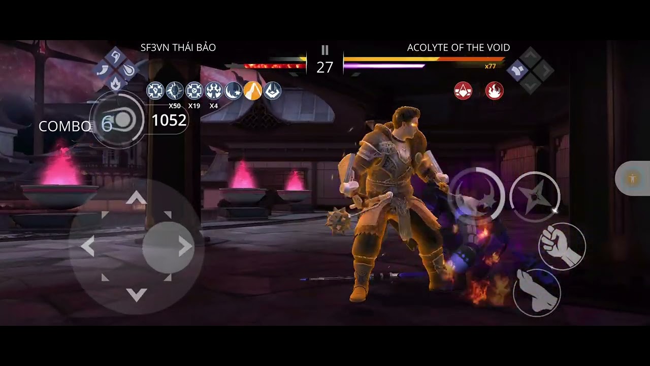 Shadow Fight 3: Steel Hound 6 vs Acolyte 6 (after nerf, max 54k dame) 😅