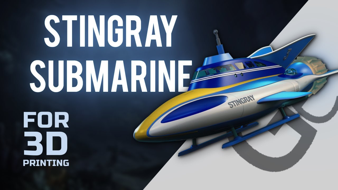 Stingray Submarine 3D Model from Stingray (1964) | Make Game Real