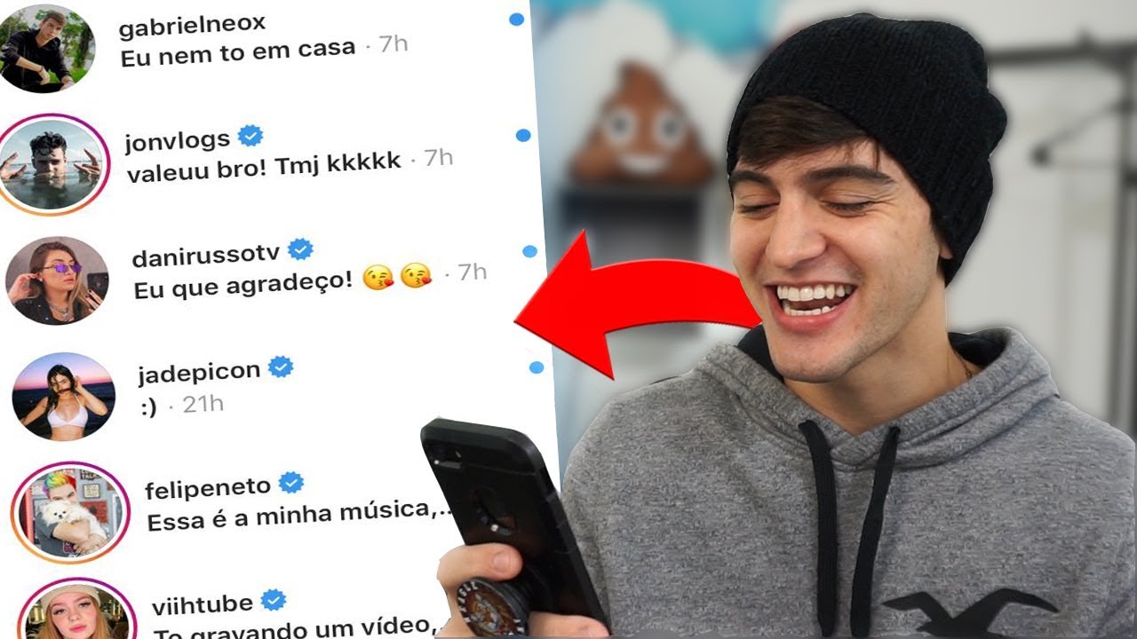 MANDEI DM PRA VÁRIOS YOUTUBERS FAMOSOS E ME SURPREENDI COM AS RESPOSTAS!