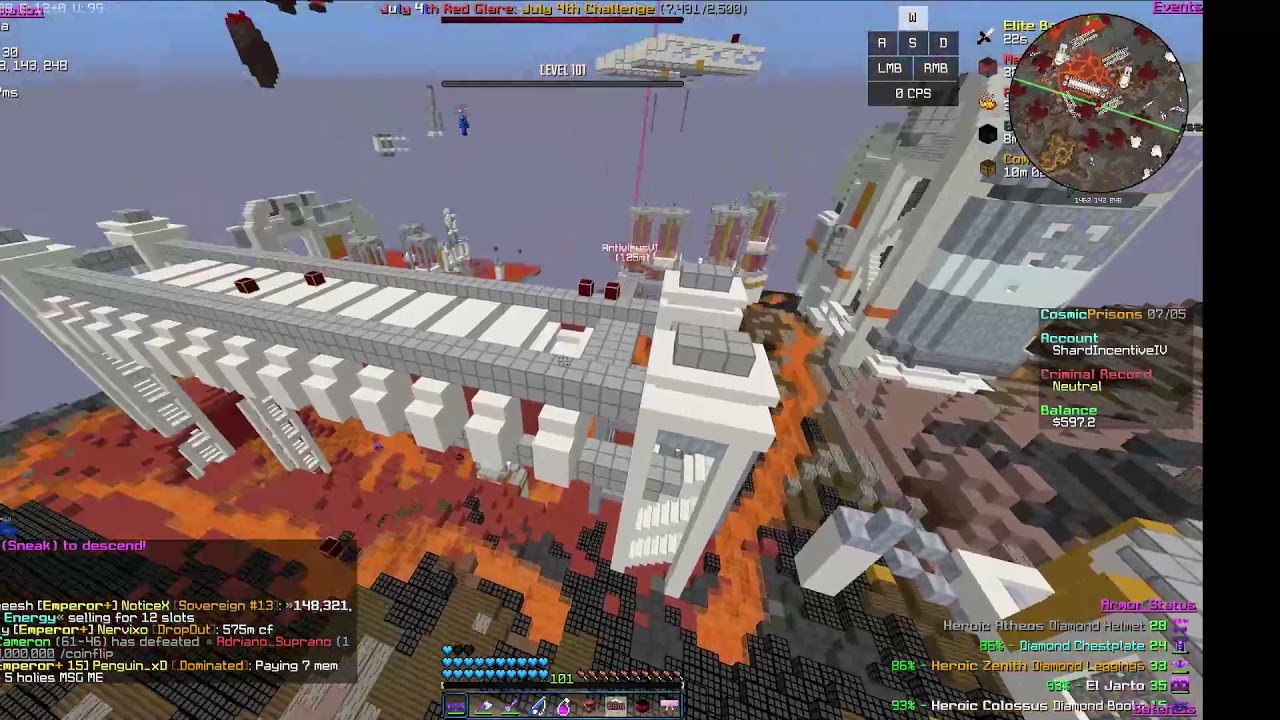 Cosmic prisons Insane emmy fight! 4 godset kills & more!