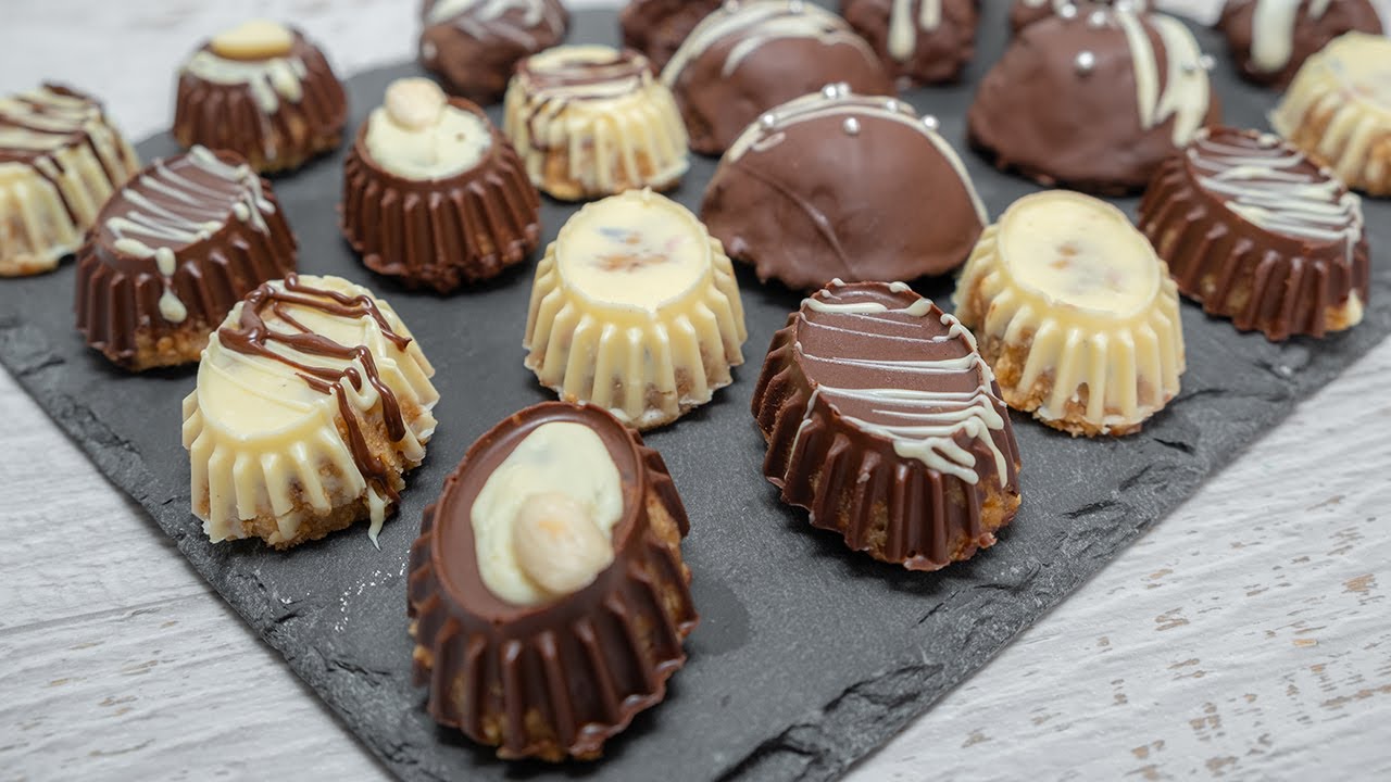 Čokoladne praline - Small chocolate cakes and desserts recipe - Domaći video recept - Bebina kuhinja