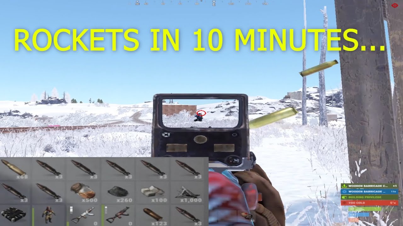 SOLO SNOWBALLING To ROW OF ROCKETS IN 10 MINUTES