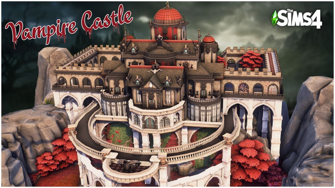 Sims 4 VAMPIRE MANSION [No CC] + Giveaway Winner - Sims 4 Speed Build | Kate Emerald