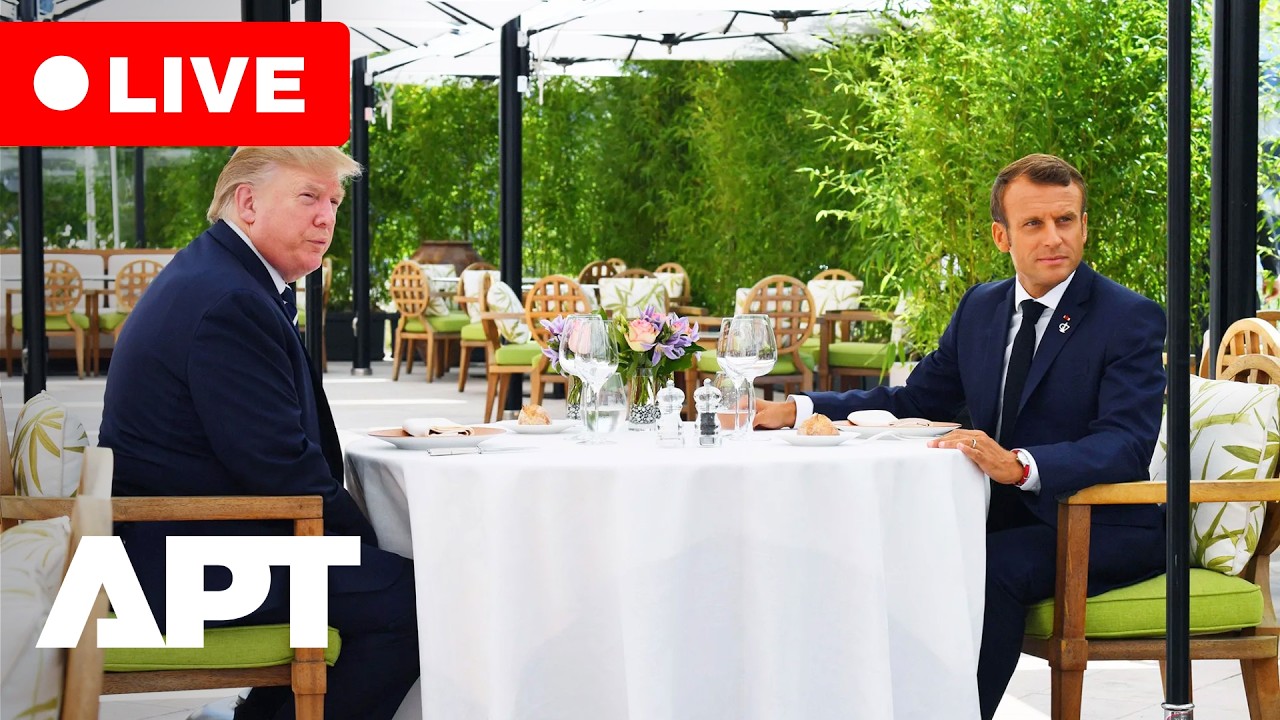 ПРЯМОЙ ЭФИР | Дональд Трамп прибывает в Версаль на ужин с Макроном | APT