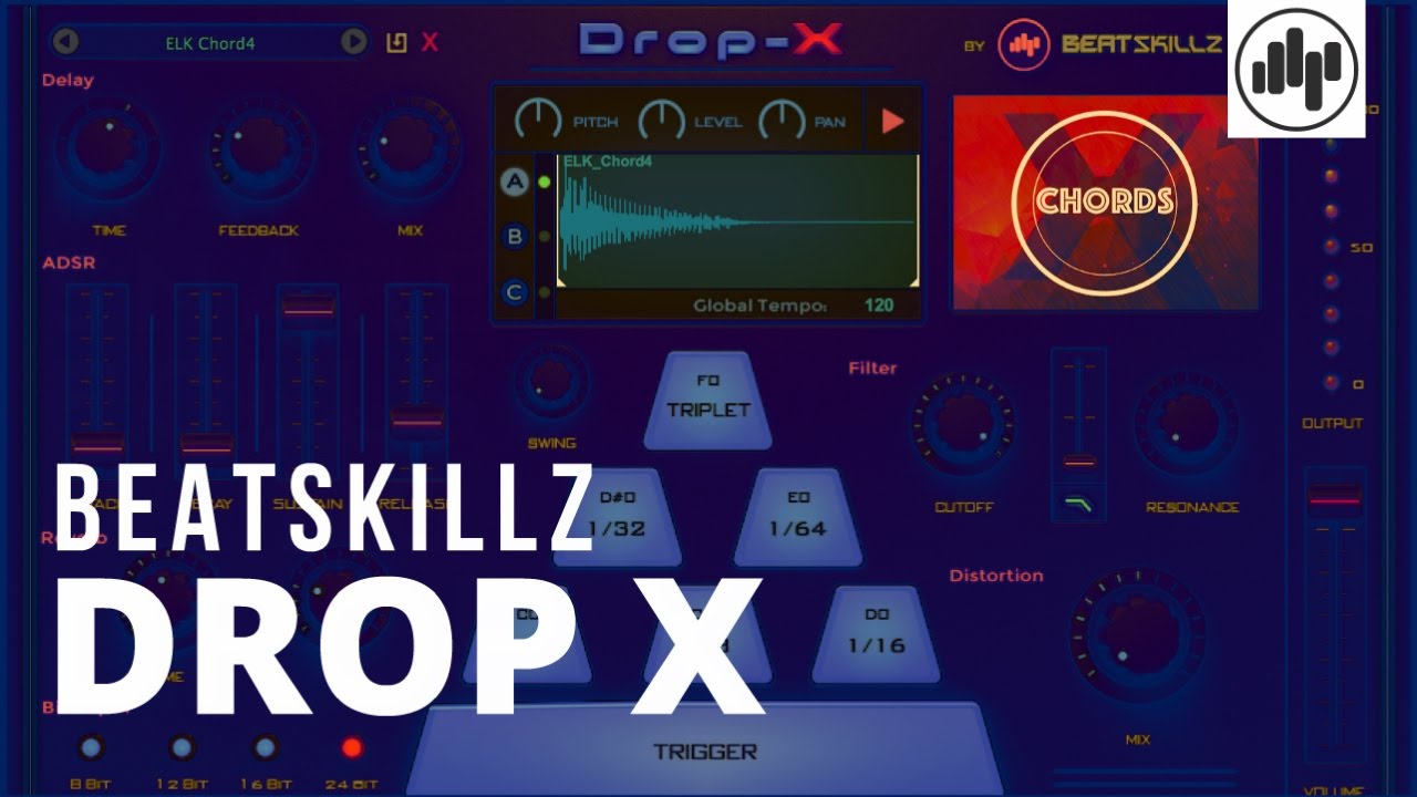 Beatskillz - DROP X - Beat repeat - Drag and Drop Sampler - Beatskillz.com
