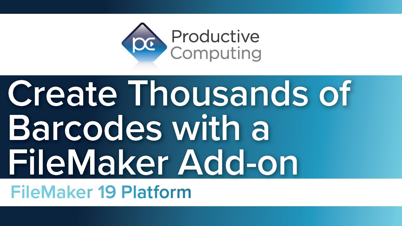 Create Thousands of Barcodes with the FileMaker Barcode Generator Add-on
