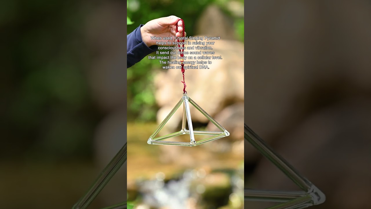 Triangle Crystal Singing Pyramid for meditation  #energy #meditation #relaxing #pyramid