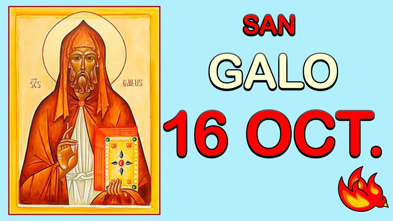 Quién Fue San Galo | Santo del Día 16 de Octubre de 2020