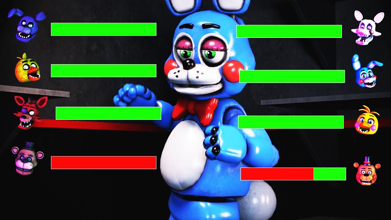 [SFM FNaF] Top 5 FNAF vs FIGHT Animations WITH Healthbars