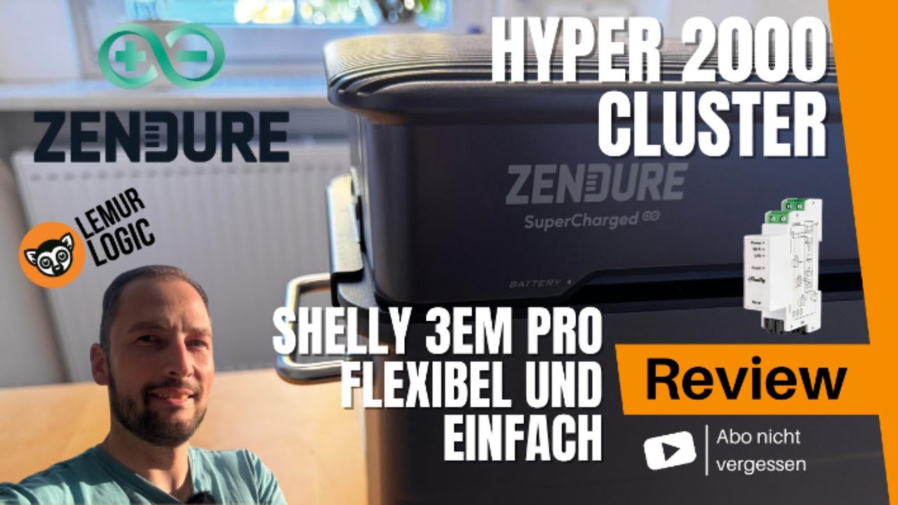 ✅ Zendure Hyper 2000 Cluster – Günstiger AC-Speicher für Bestands PV-Anlagen! Shelly 3 EM Pro | ☀️