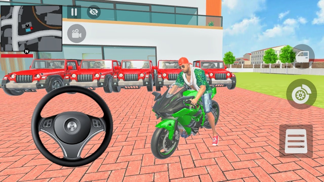 🎮 Franklin order by 7️⃣Mahindra Thar in Indian 🇮🇳 bike theft 💥 auto simulator 🎮