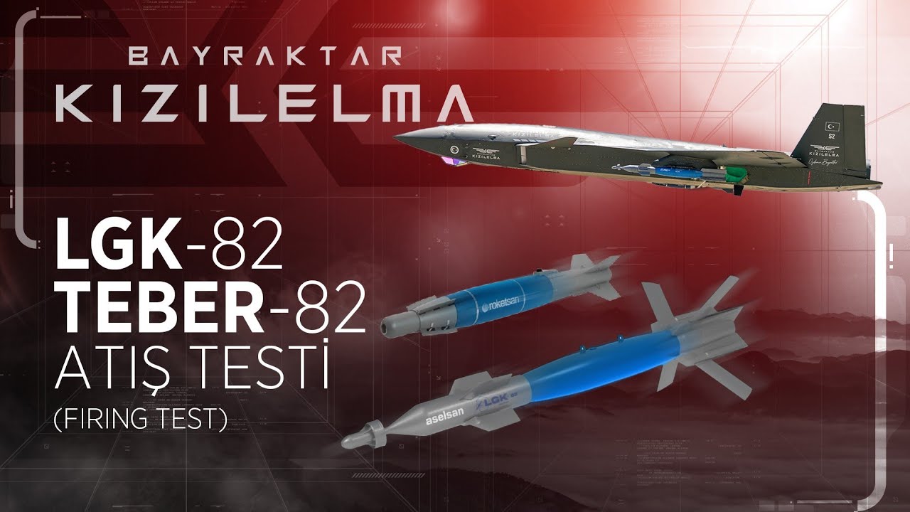 Bayraktar #KIZILELMA | LGK-82 ve TEBER-82 Atış Testi