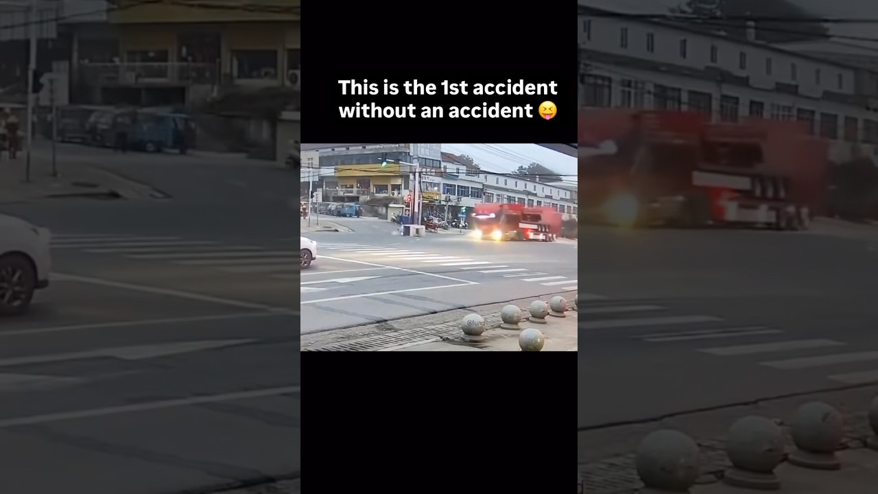 This is the 1st accident without an accident😆