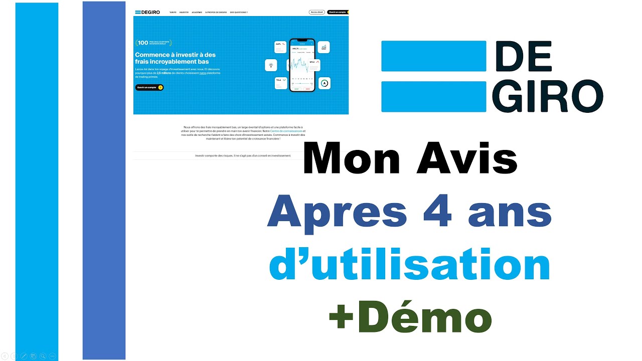 J'utilise cette plateforme au quotidien : avis et d&eacute;mo DEGIRO