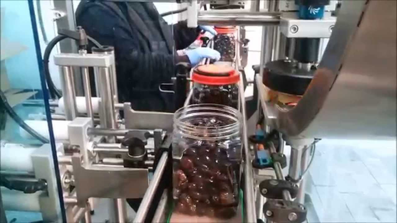 Zeytin Kavanoz Kapak Kapatma Makinesi