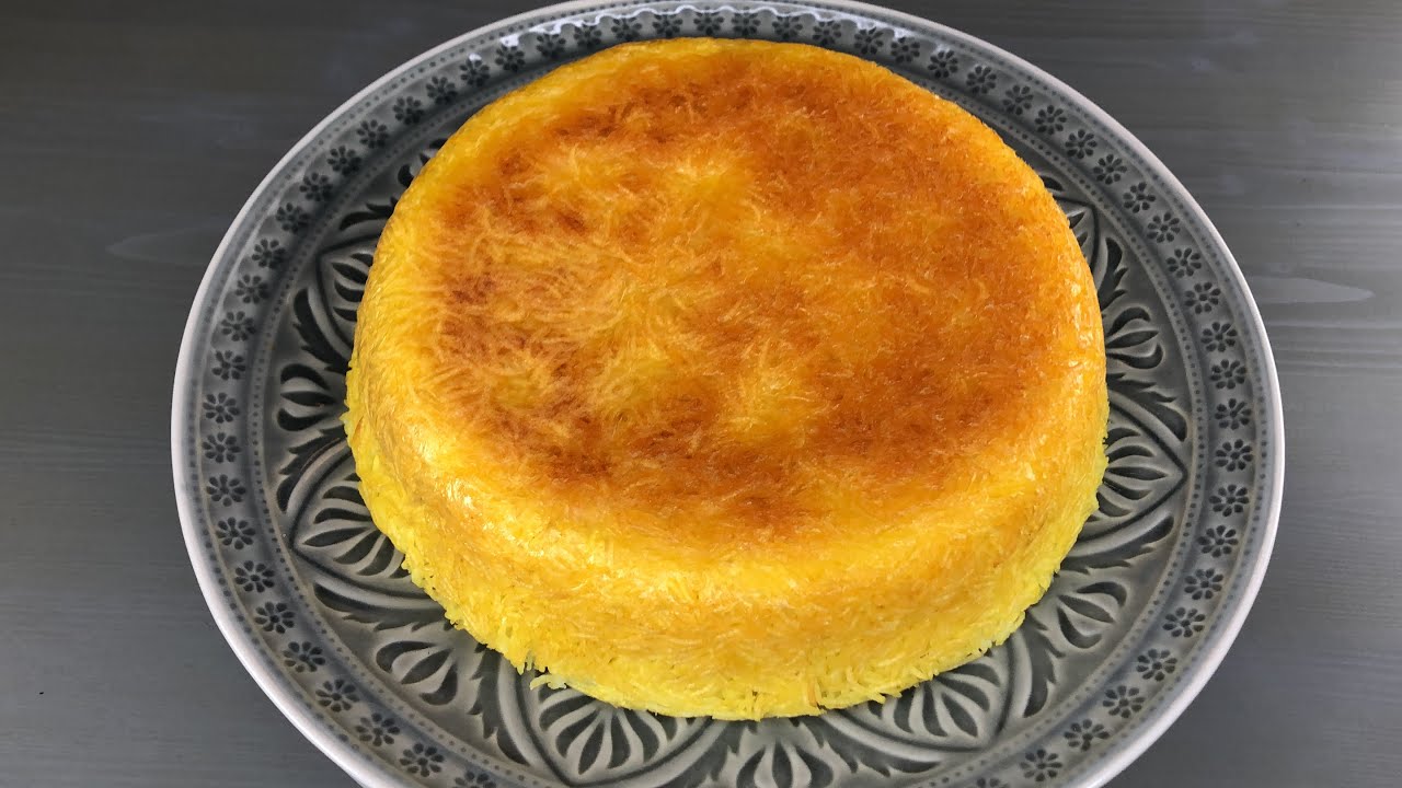 Safranreis IM REISKOCHER mit BtotTahdig I Reiskruste I Krispy Saffron rice I ته دیگ با پلوپز