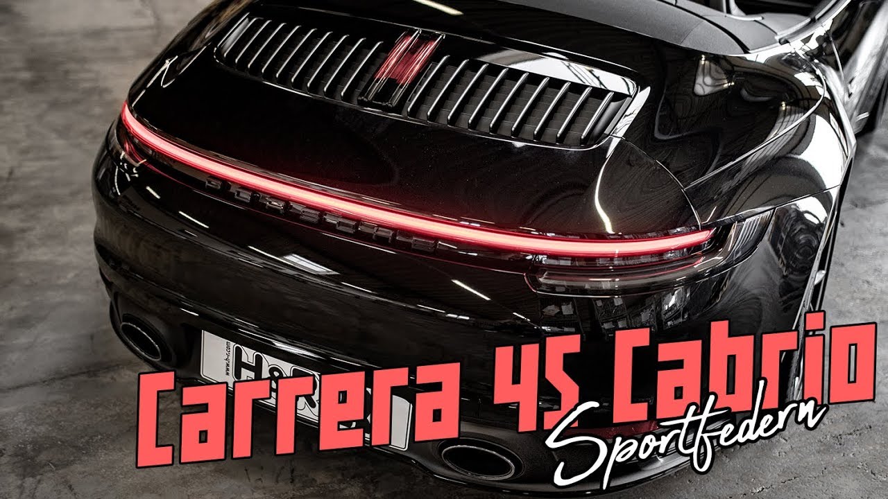 Porsche 911 Carerra 4S Cabrio - Sportfedern &equiv; H&R