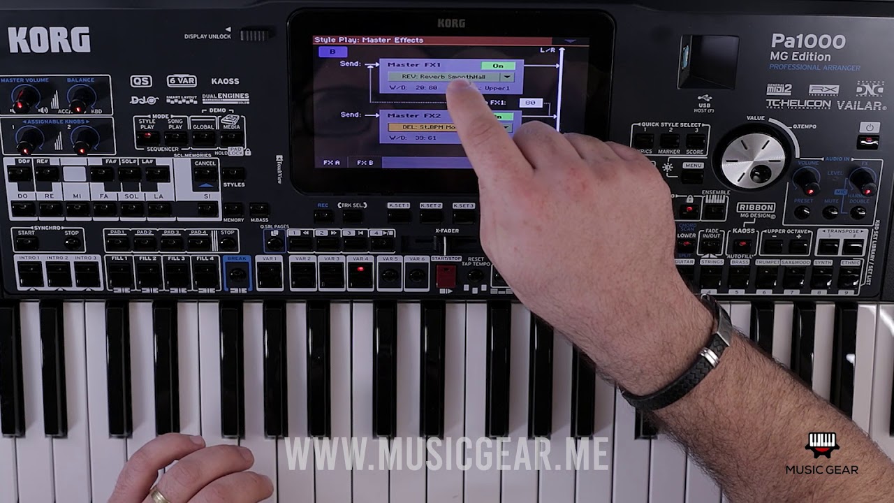 Korg Pa1000 MG **Creating new sound** part.8