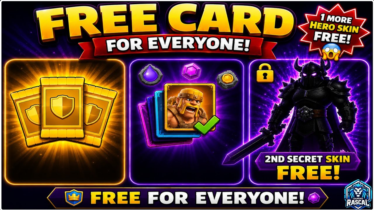 FREE Cards + 2nd Secret Hero Skin FREE? 😱 For Everyone