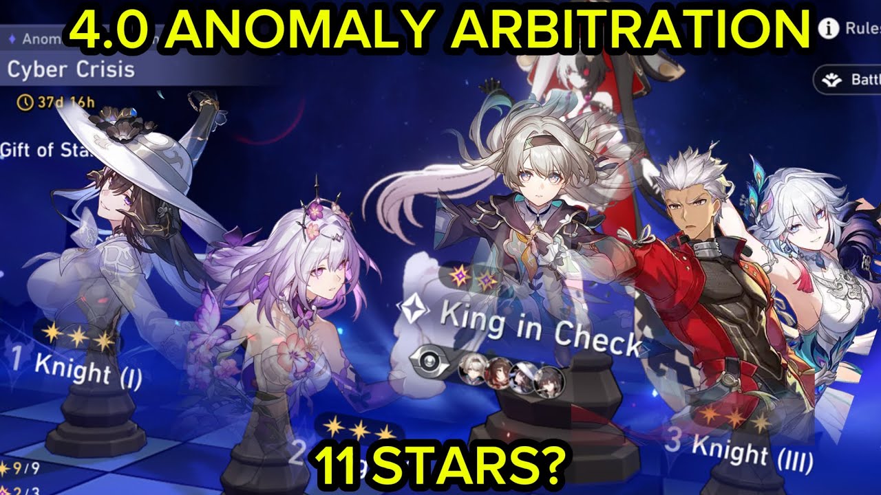 4.0 NEW Anomaly Arbitration 11 Stars | Firefly, E0S1 Castorice And E0S1 Archer x Yaoguang | HSR