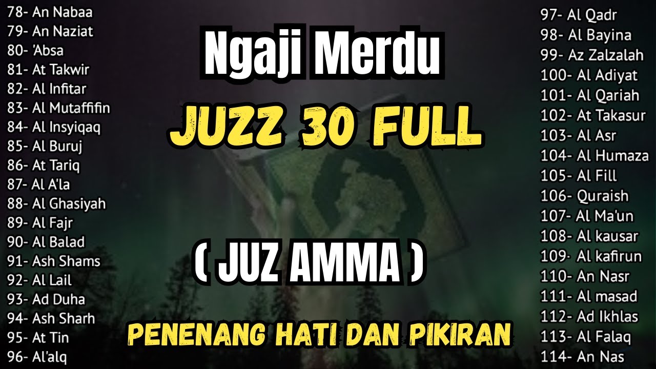 Murotal Al Quran Juz 30 (Juz Amma) Merdu By Alaa Aqel