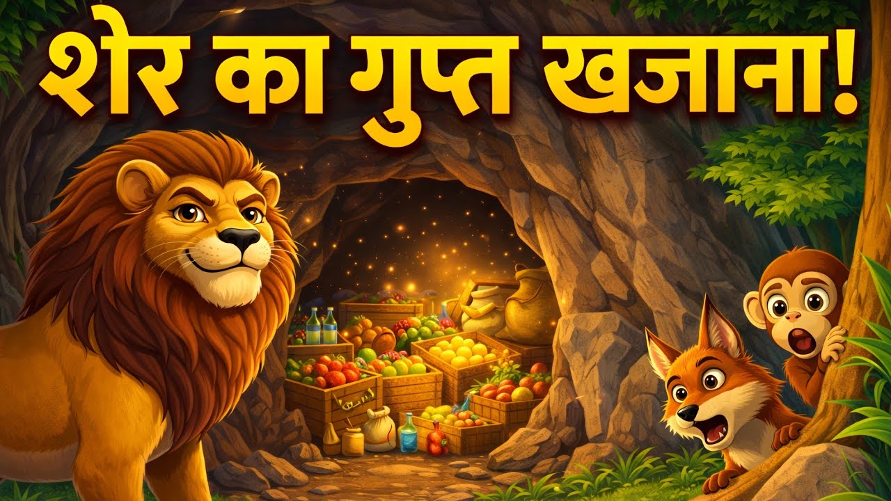 चालाक शेर और लोमडी | Chalak Sher aur Lomdi kiKahani | Hindi Kahaniya | Toon Kahani World | P1