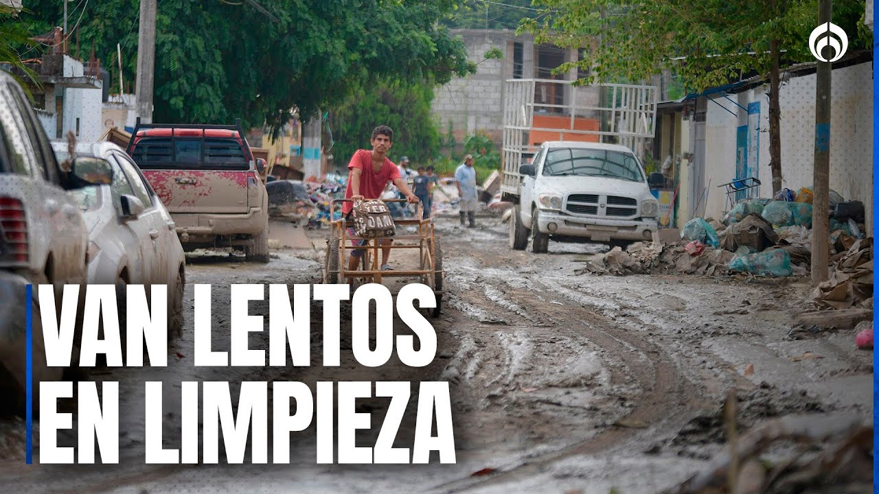 Trabajos de limpieza no avanzan en Poza Rica; colonias siguen bajo el lodo