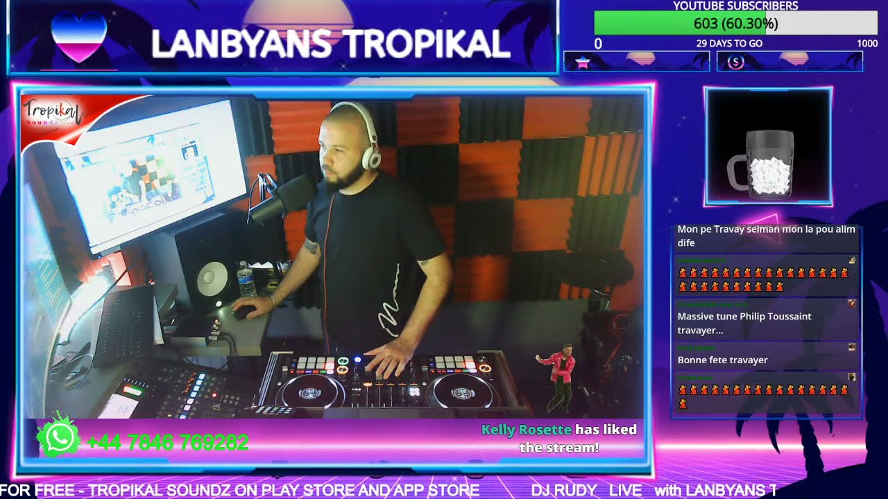 LANBYANS TROPIKAL LIVE WITH DJ RUDY ( Lafet Travayer )