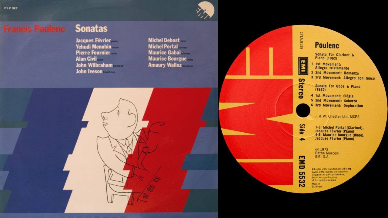 Poulenc - Oboe Sonata (Bourgue/Février) (#vinyl: Soundsmith, Graham Slee, CTC 301)