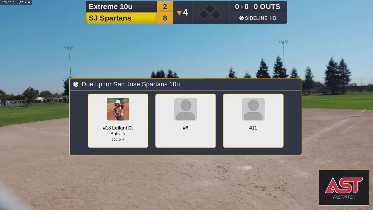 Extreme 10u vs San Jose Spartans 10u (2024.09.21)