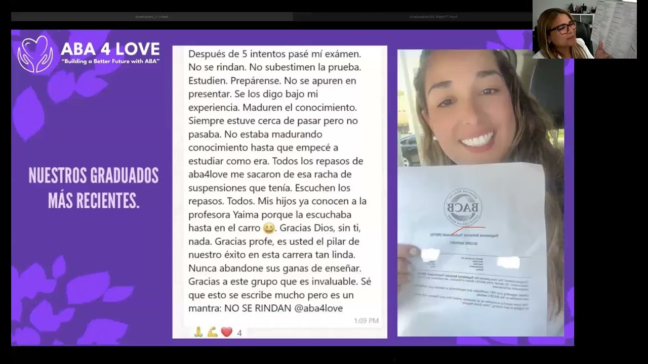 ABA 4 LOVE ❤️ - RBT Repaso Gratis a Estudiantes [ 5 de junio, 2025] #rbt #aba #bacb #aba4love