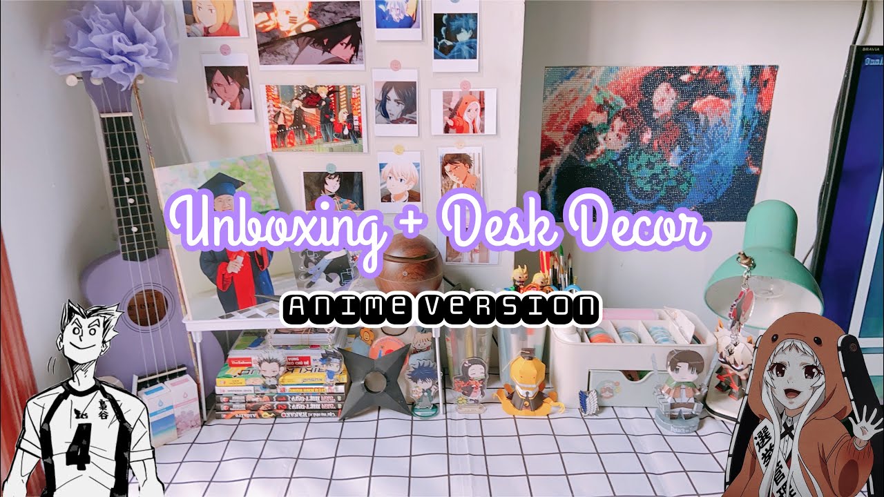 🌨Unboxing + Desk Decor Anime version ✨|Tinh dầu, kệ mini, standee,...