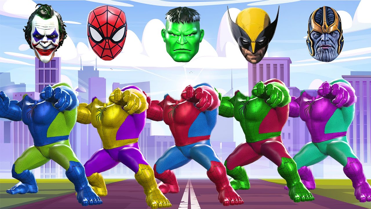 AVENGERS, MARVEL, FAMILY SPIDER-MAN, FAMILY HULK, IRON MAN, THOR, VENOM | TEBAK GAMBAR TOP SUPERHERO