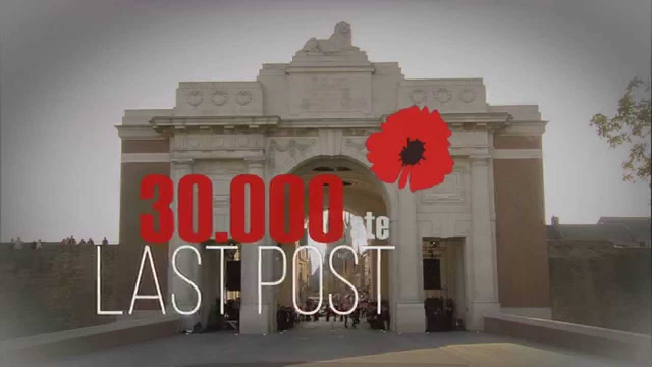 30,000th Last Post ceremony on 9 July 2015 in Ypres, Flanders Fields
