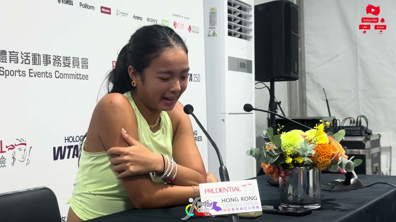 Alexandra Eala / Post match press conference / Hong Kong Tennis Open 2025 / 30Oct / 