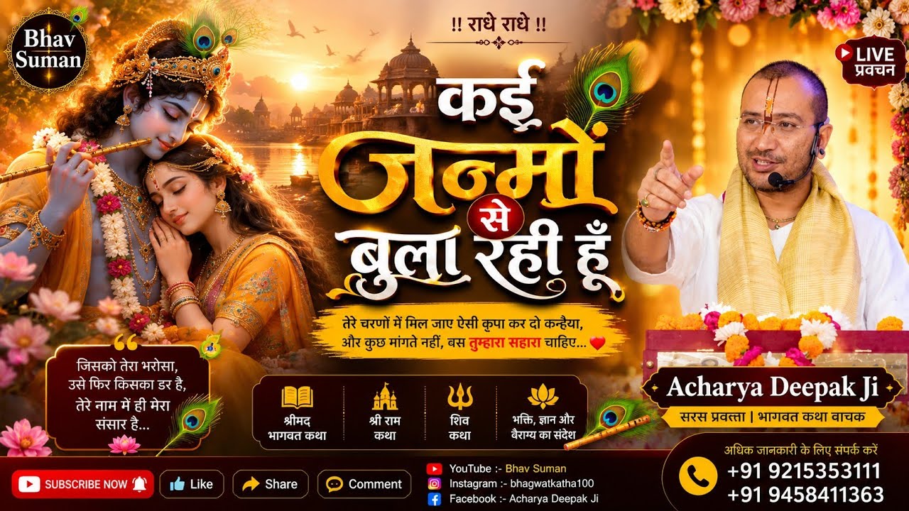 कई जन्मों से बुला रही हूं//भजन जो बार बार सुनने का मन करें//आचार्य दीपक  जी